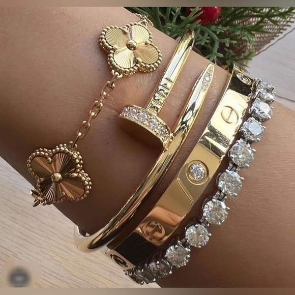 Jewelry - NWT Gold love bracelet bangle